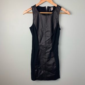 H&M leather detailed dress